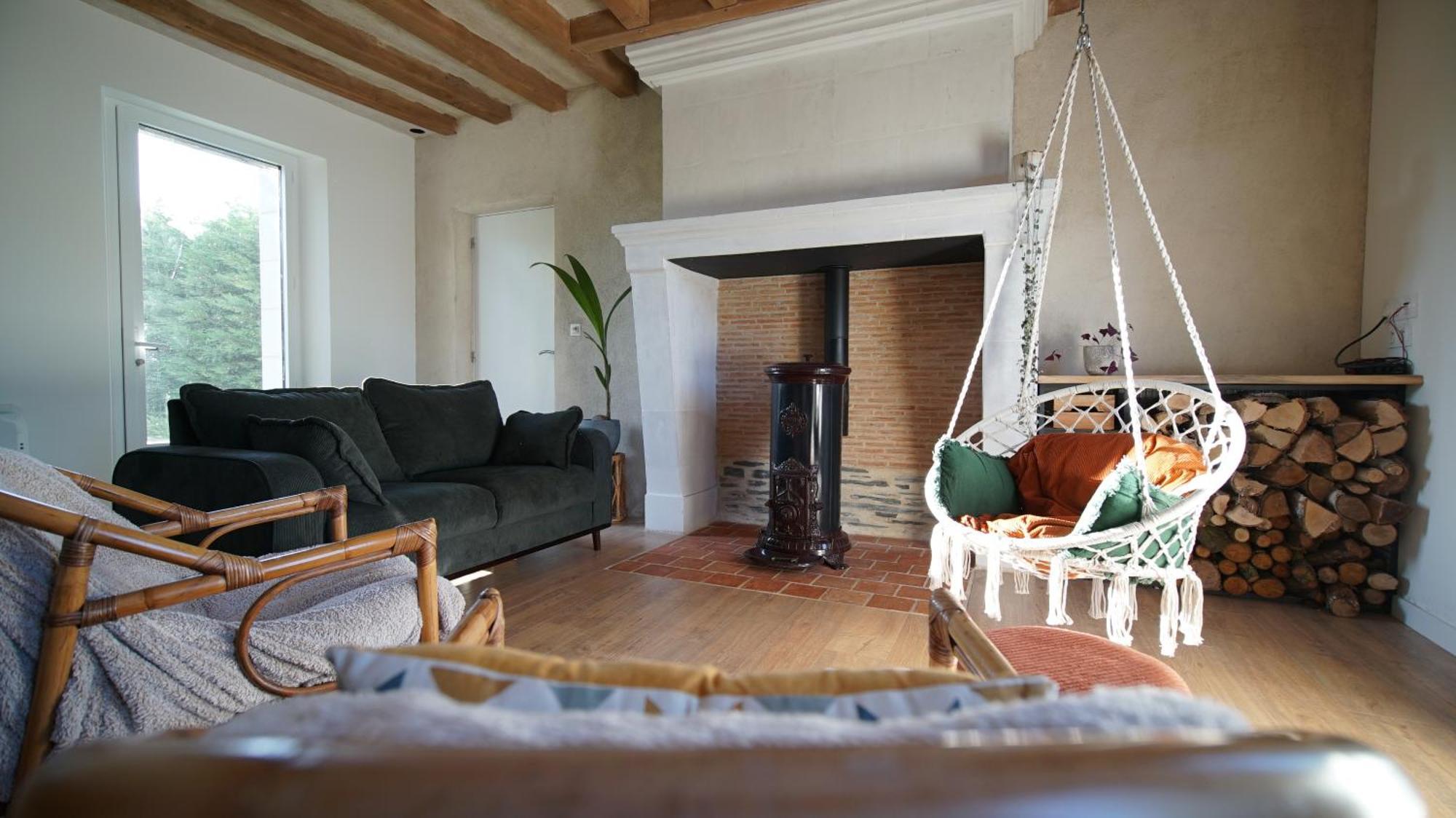 La Longere Apartment La Menitre Luaran gambar